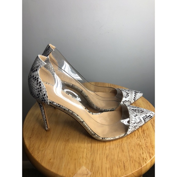 White Python Pumps - Picture 3 of 5